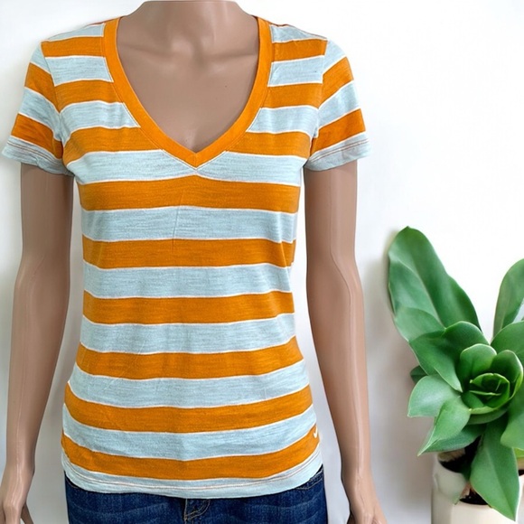 Nike The Athletic Dept. Orange & Gray Striped Tee - Picture 6 of 15